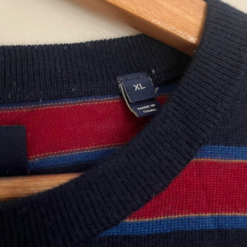 Gant men's lightweight knit XL like new, multicolor