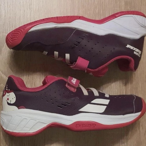 Babolat All Court tennis shoes for girls size 34 with unicorn