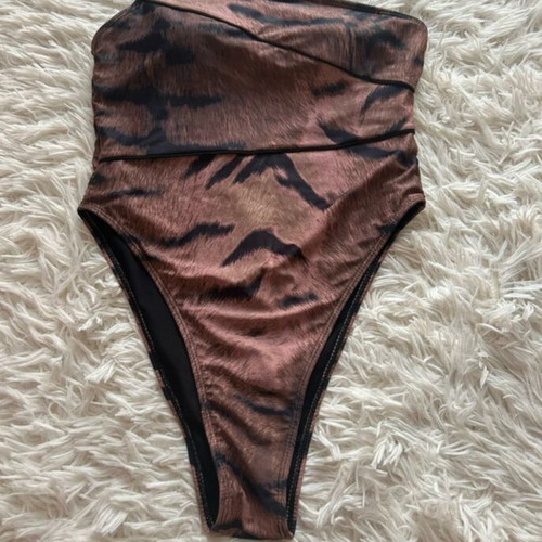 tiger print swimsuit