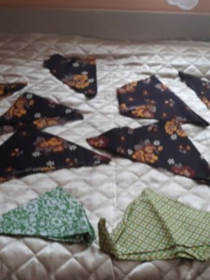 Cotton fabric towels new, set of 12 pieces