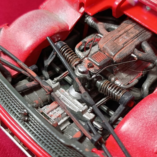 Ferrari F50 Shell Maisto μεταχειρισμένο μεταλλικό μοντέλο κλίμακας 1/18