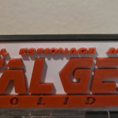 Metal Gear Solid logo like new