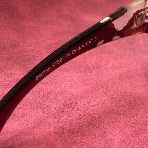 Spitfire sunglasses used, black and brown