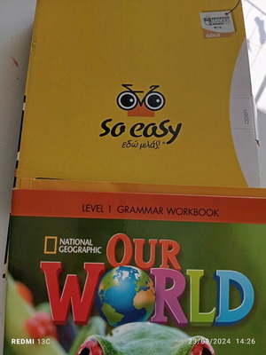 Our World 1 books like new, pack of 4