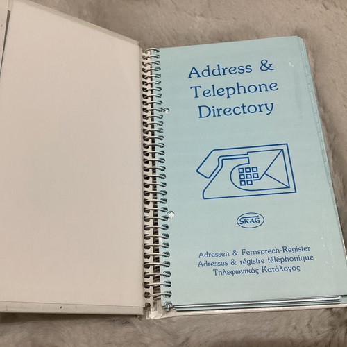 Old phone directory unused