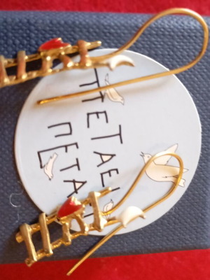 Long earrings new with box