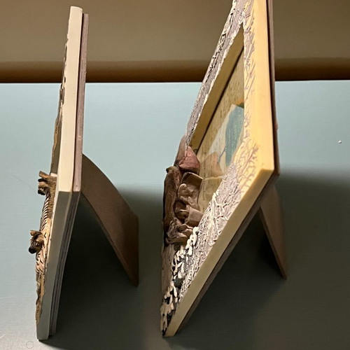 Animal photo frames new, set of 2 pieces
