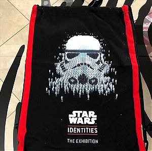 STAR WARS STORMTROOPER TOTE BAG CLOTH 42cm x 32cm from SW IDENTITIES EXHIBITION new w TAG never used