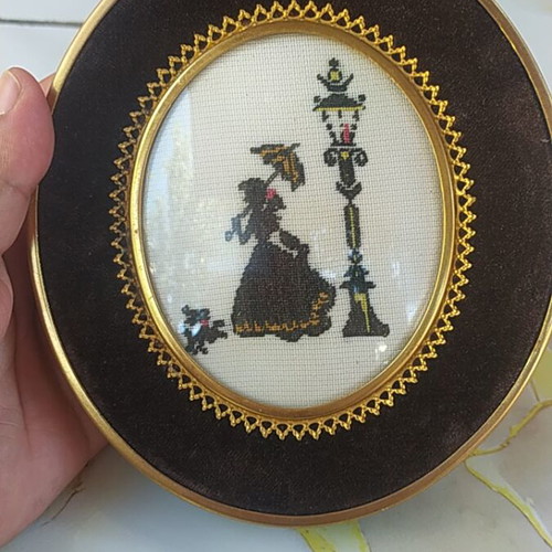 Vintage Kadrachi decorative handmade embroidery
