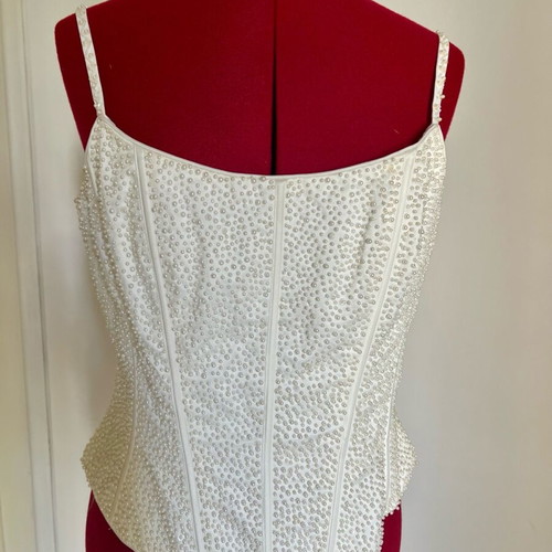 Corset with pearls like new by Allure, size L