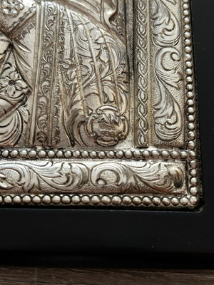 Silver icon of Panagia used, 950 silver