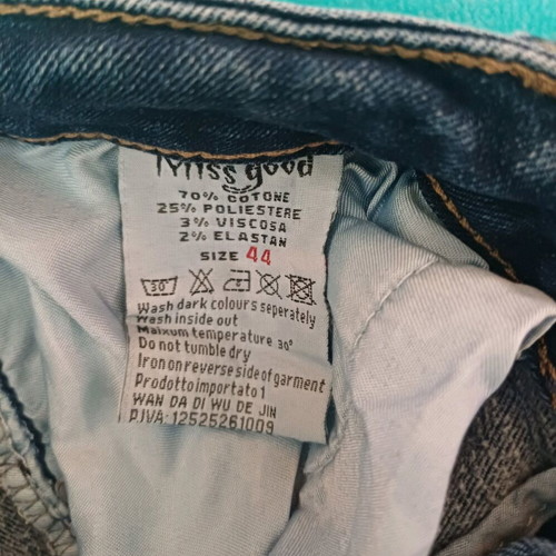 Women's jean pants size 44 like new, blue