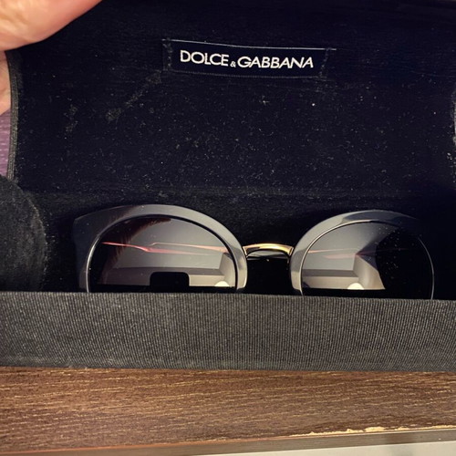 Dolce & Gabbana black sunglasses with case, like new