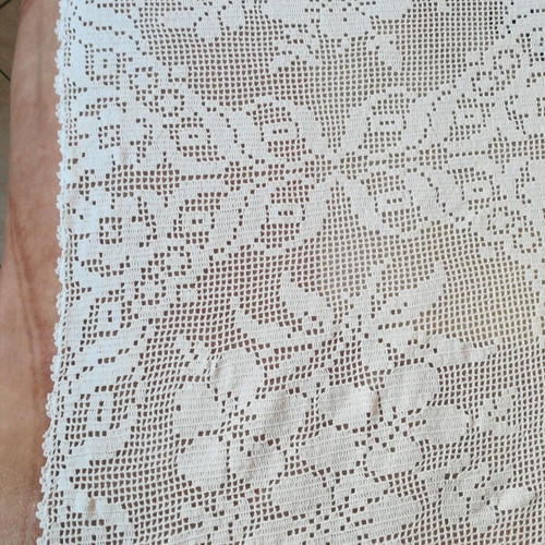 Knitted handmade crochet blanket new, dimensions 1.80x2.30 cm