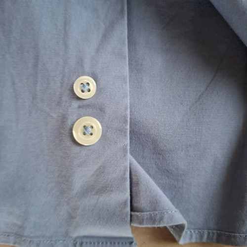 Benetton shirt used, cotton, blue, size XL