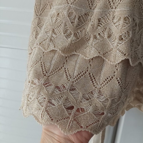Stradivarius gold knitted top with straps and back tie
