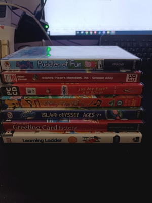PC children's games used, pack of 7 for fun and learning