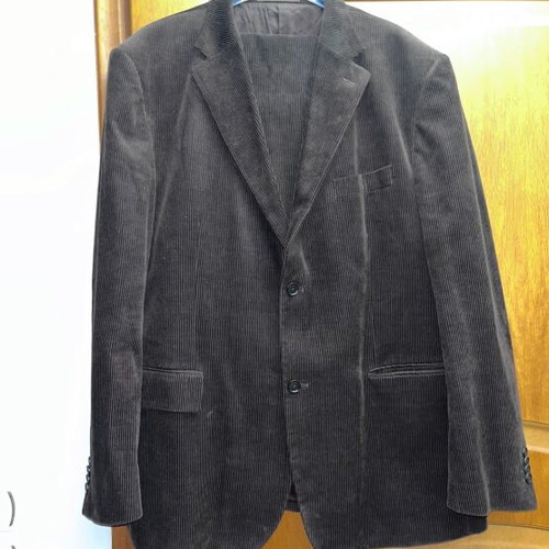 Men's corduroy suit like new, winter brown