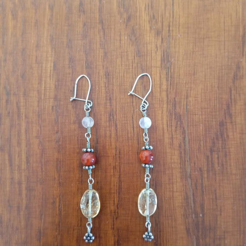 Earrings used, length 6cm