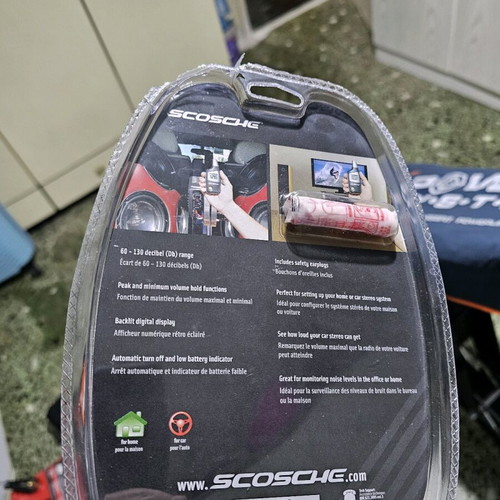 Scosche boomstick decibel meter new