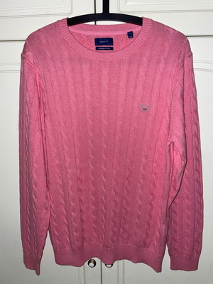 Gant cable knit sweater pink new, premium cotton
