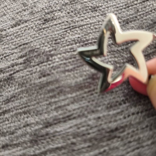 Folli Follie silver star necklace 925 with zirconia