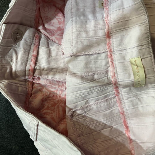 Pink pants with stripes like new, size M