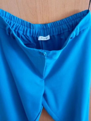 Positivo women's pants new, blue, plus size with elastic waist