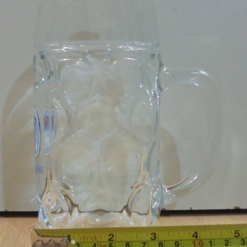 HB Hofbrauhaus Munchen beer set of two used glass mugs 0.5l