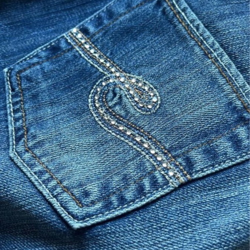 Replay Y2K bootcut jeans new with tags, rhinestone detail, blue