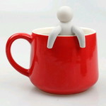 Tea strainer used in human shape
