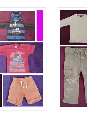 Boys' clothes used, lot of 17 pieces for ages 2-4