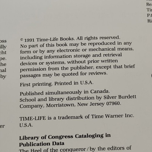 The Heel of the Conqueror hardcover book used, English