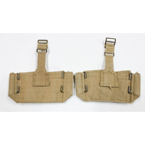 1952 English Canvas Ammo Pouch Lee-Enfield Set of 2 like new