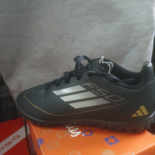 Adidas F50 football shoes size 32, black and gold