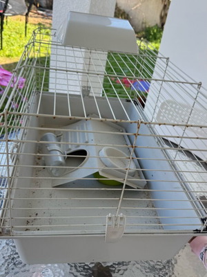 Small animal cage used, 78cm x 47.5cm
