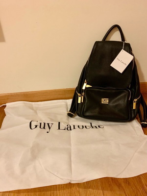 Guy Laroche leather backpack new black