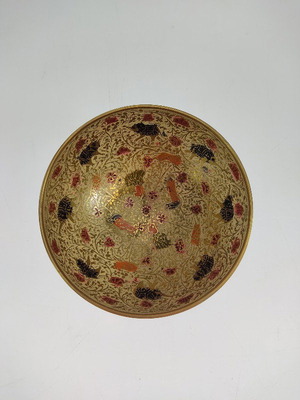 Small painted brass fontaniera used