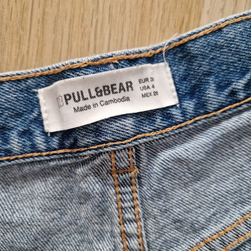 Pull & Bear denim shorts, Small 36, blue
