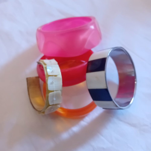 Bracelets used, colorful set