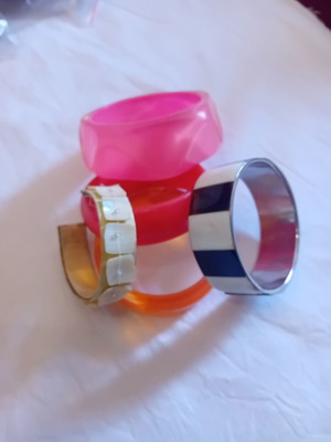 Bracelets used, colorful set