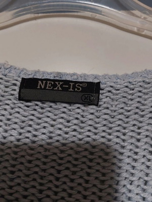 Blue knitted sweater