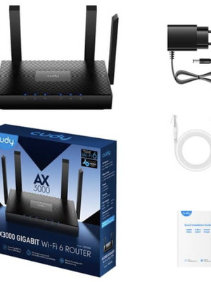 Cudy AX3000 Wi-Fi 6 router καινούργιο, WireGuard VPN, Mesh υποστήριξη