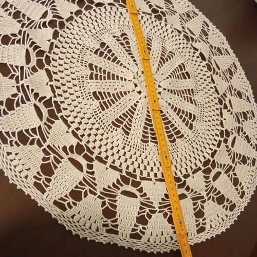 Handmade knitted linens like new, set of 2, beige