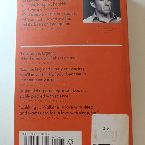 Why We Sleep by Matthew Walker used, English edition