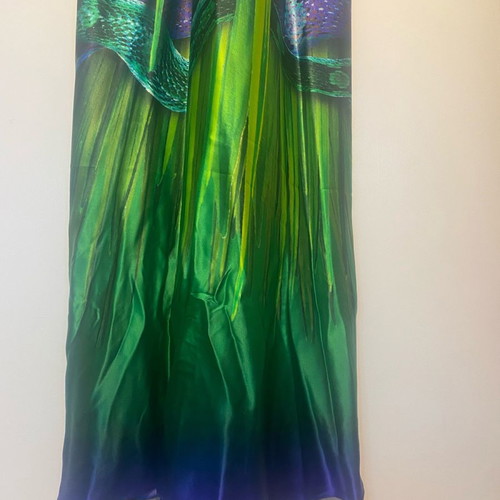 Gizia silk dress used, multicolor, size S