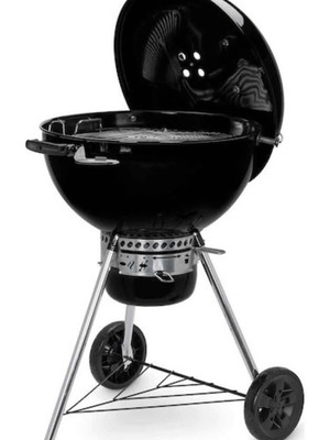 Weber Master Touch GBS E-5750 stainless steel charcoal kettle grill like new