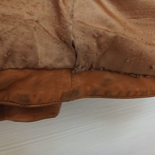 Leather women's jacket used size S brown TIMBER LEATHER