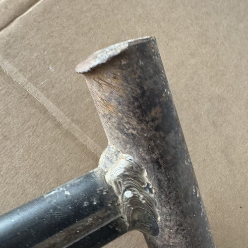 Old handmade iron hammer