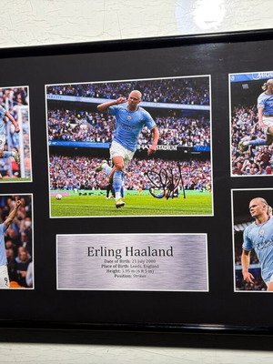 Αφίσα Erling Haaland Manchester City A3 καινούργια με υπογραφή